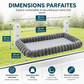 Felineau Hamac de Fenêtre pour Chat Pliable avec Ventouses Renforcées et Housse Réversible