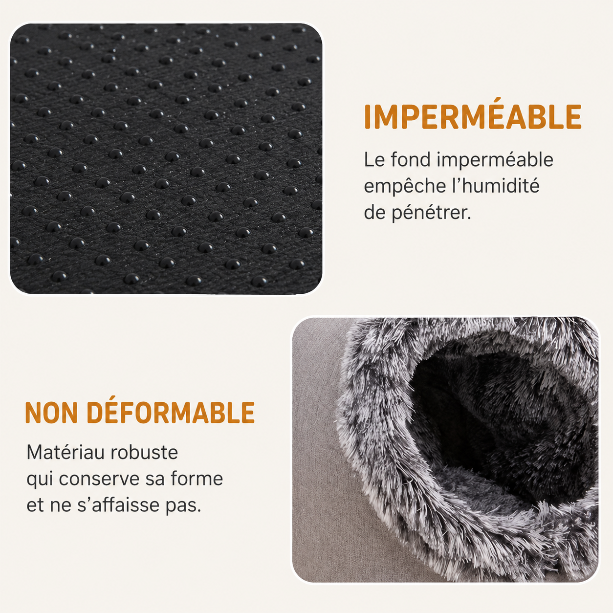 Felineau Lit d'Hiver Moelleux pour Chat | Coussin Chaud et Douillet M et L