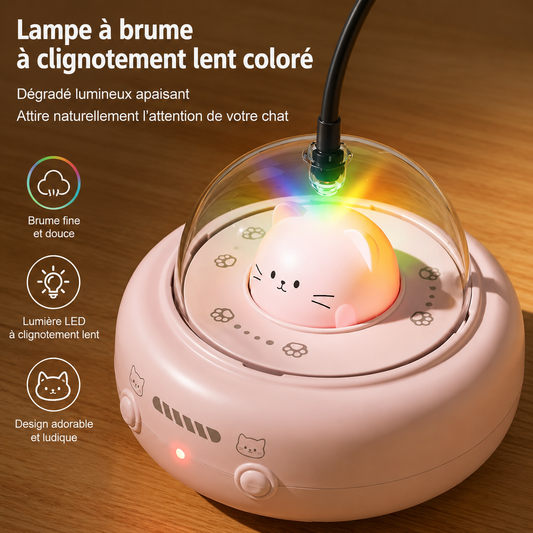Felineau Jouet Interactif Intelligent pour Chat | Taquin Automatique à Plumes Rotatif