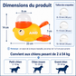 Gamelle Anti-Glouton en Forme de Canard pour Chien – Distributeur Ludique Slow Feeder Anti-Ingestion Rapide