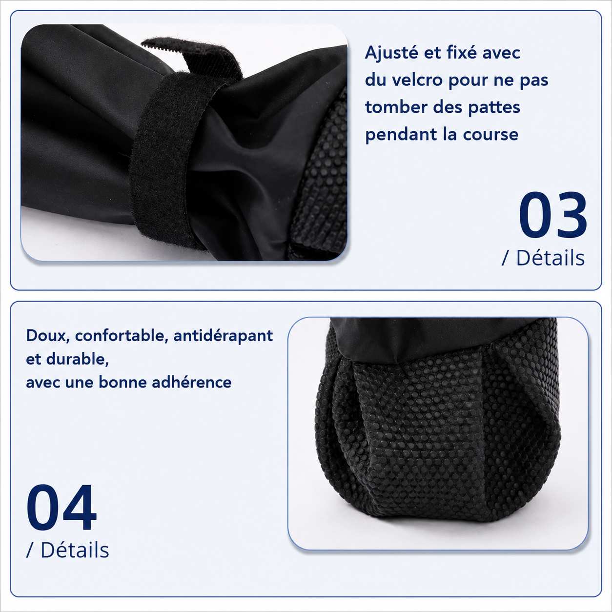 Bottes Imperméables Réglables pour Chien – Chaussures Antidérapantes Protection des Pattes Toutes Saisons