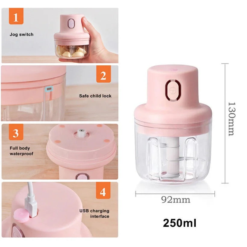 Mini hachoir électrique de 100 ou 250 ml