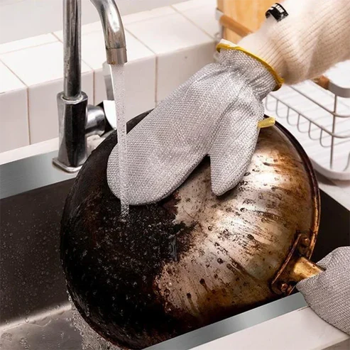 Gants de vaisselle en silicone à picots
