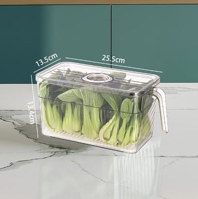 Boîte de rangement empilable à fenêtre, 1000 ml