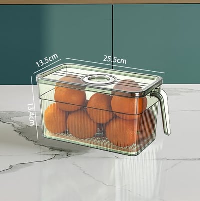 Boîte de rangement empilable à fenêtre, 1000 ml