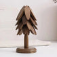 Ensemble de dessous-de-plat pliants en bois avec support arbre