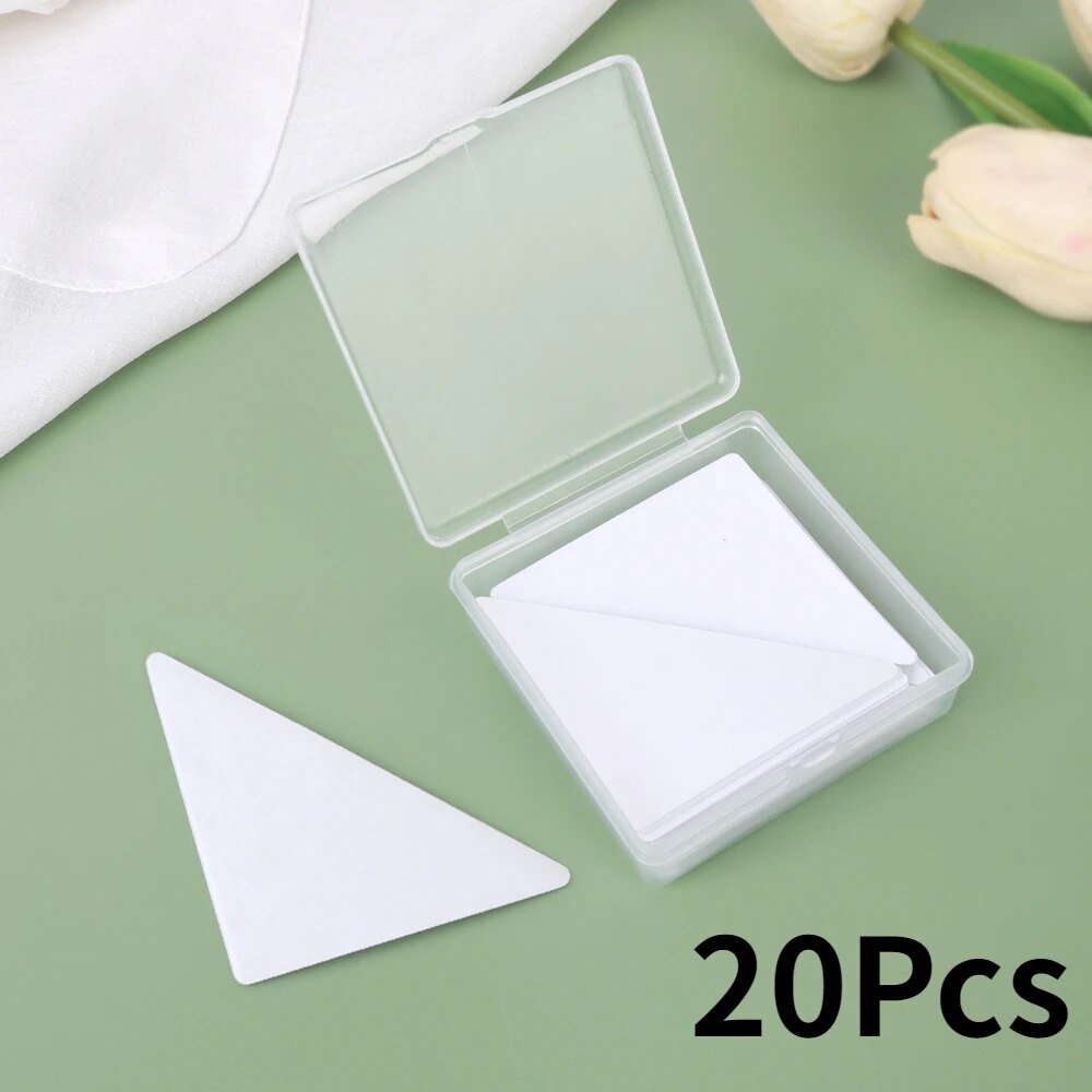 Supports adhésifs transparents pour col en PVC – 20 ou 30 pièces