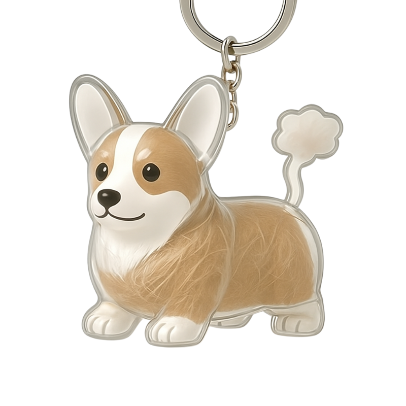 Porte Cles Souvenir Poils Animal - Capsule Memoire - image 4