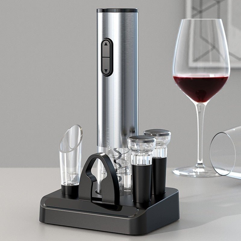 Ensemble tire-bouchon électrique rechargeable avec accessoires