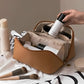 Trousse de toilette en similicuir à grande ouverture