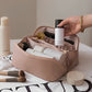 Trousse de toilette en similicuir à grande ouverture