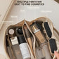 Trousse de toilette en similicuir à grande ouverture