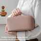 Trousse de toilette en similicuir à grande ouverture