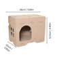 Felineau Cube Douillet en Feutre pour Chat - Nid Modulable