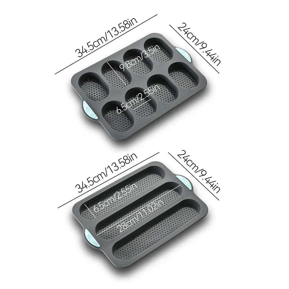 Moule à baguettes en silicone, 3 ou 8 empreintes