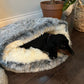 Felineau Lit Douillet Semi-Couvert pour Animaux