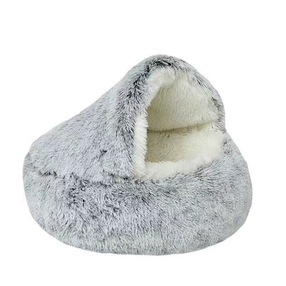 Felineau Lit Douillet Semi-Couvert pour Animaux