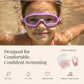 Lunettes de natation pour adultes et enfants – Bleu, rose ou noir
