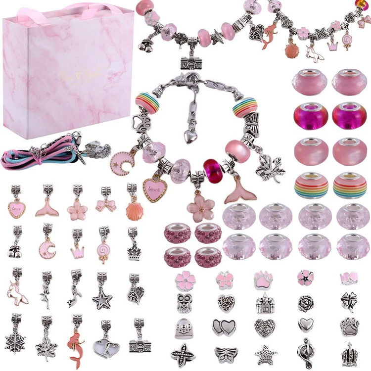 Kit de bracelets à breloques en alliage