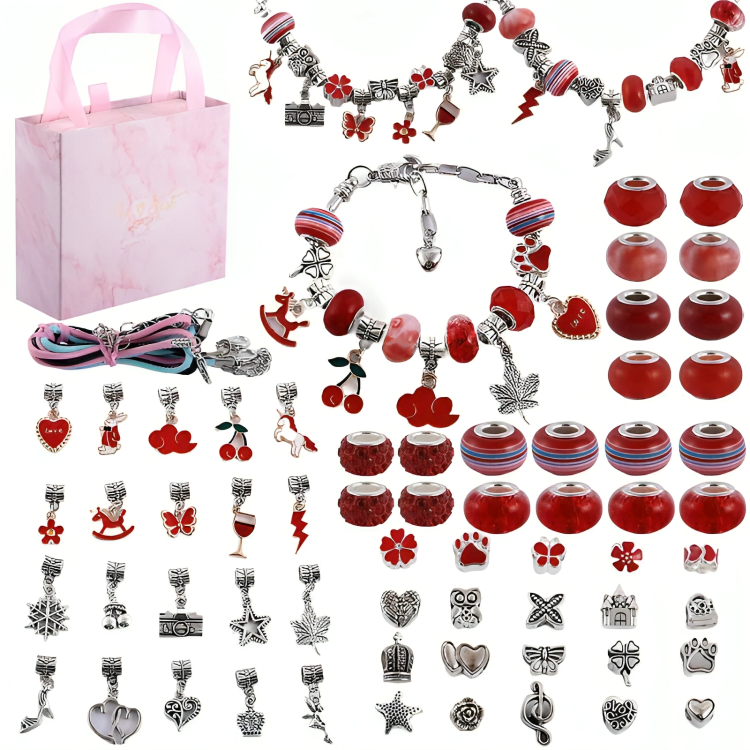 Kit de bracelets à breloques en alliage
