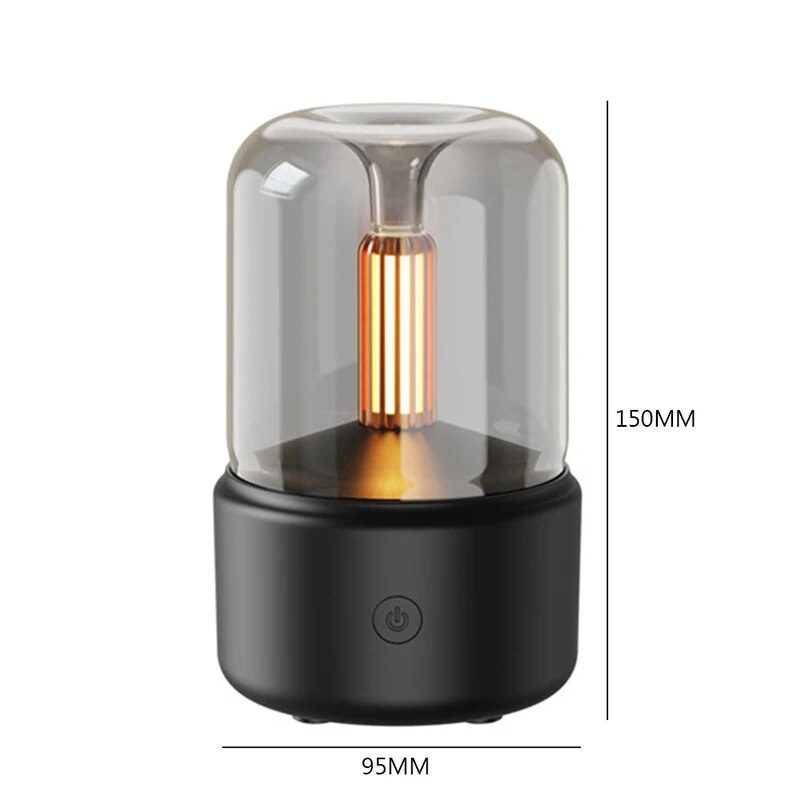 Diffuseur ultrasonique et humidificateur à effet bougie
