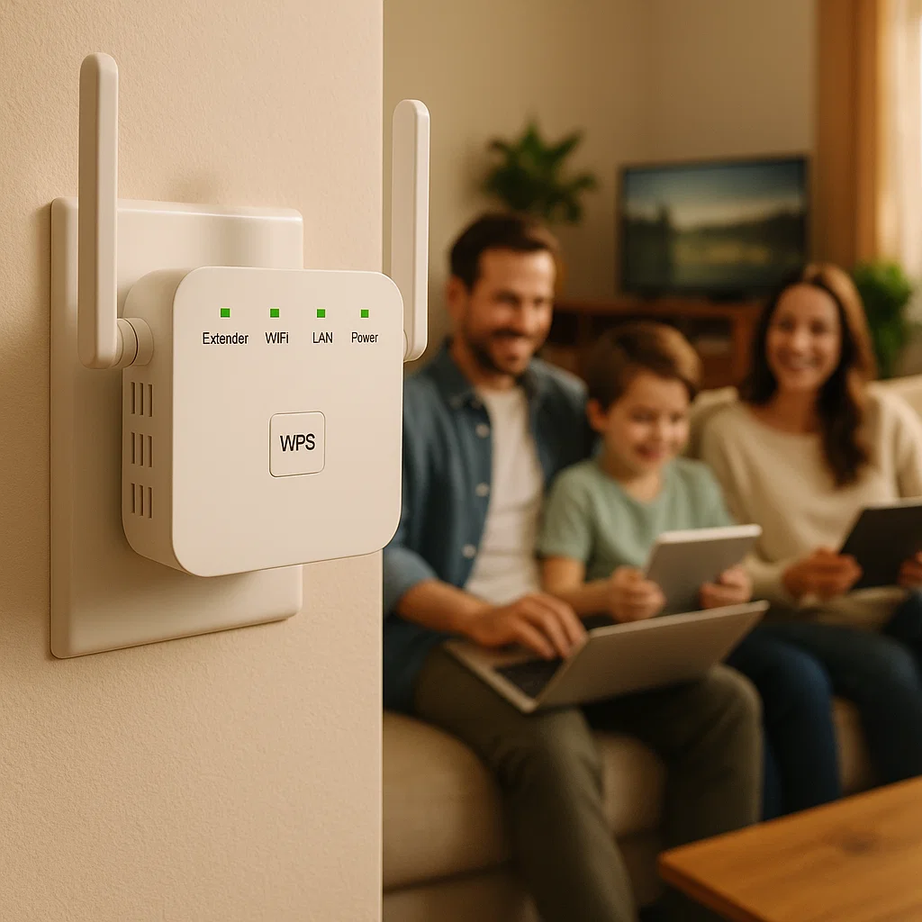 Répéteur Wi-Fi double bande avec configuration WPS