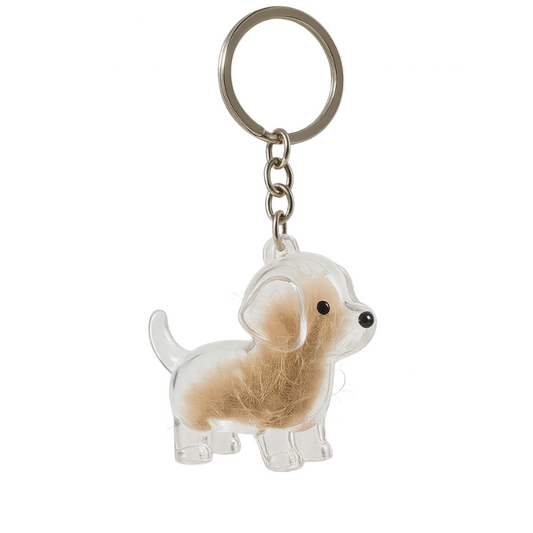 Porte Cles Souvenir Poils Animal - Capsule Memoire - image 1