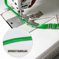 Pied presseur guide-biais double pli