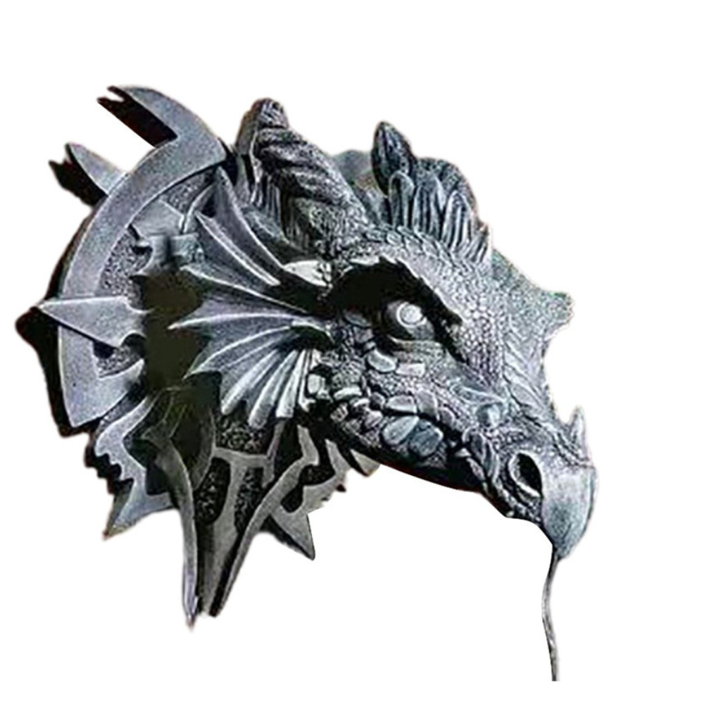 Applique décorative tête de dragon à LED