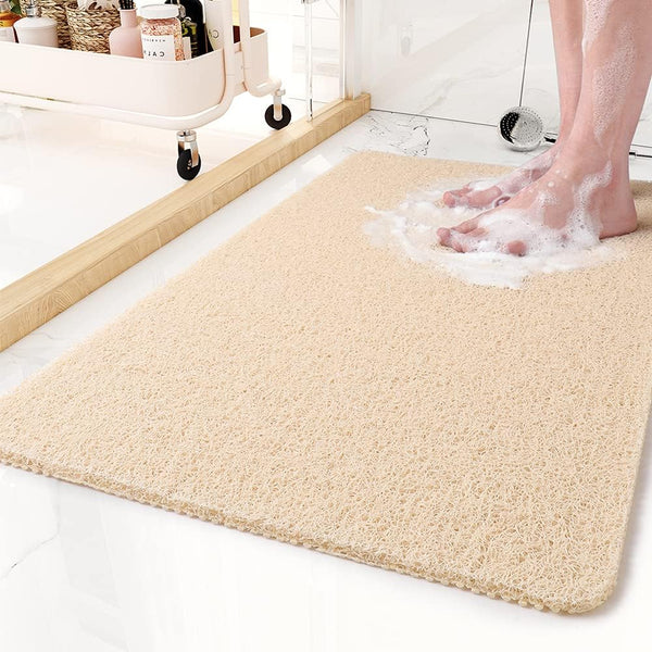 Tapis de douche antidérapant à structure drainante