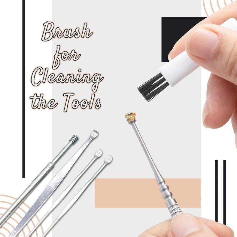 Ensemble d’accessoires de nettoyage des oreilles en acier inoxydable