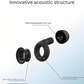 Lot de 2 ensembles de bouchons d’oreilles en silicone pour moto