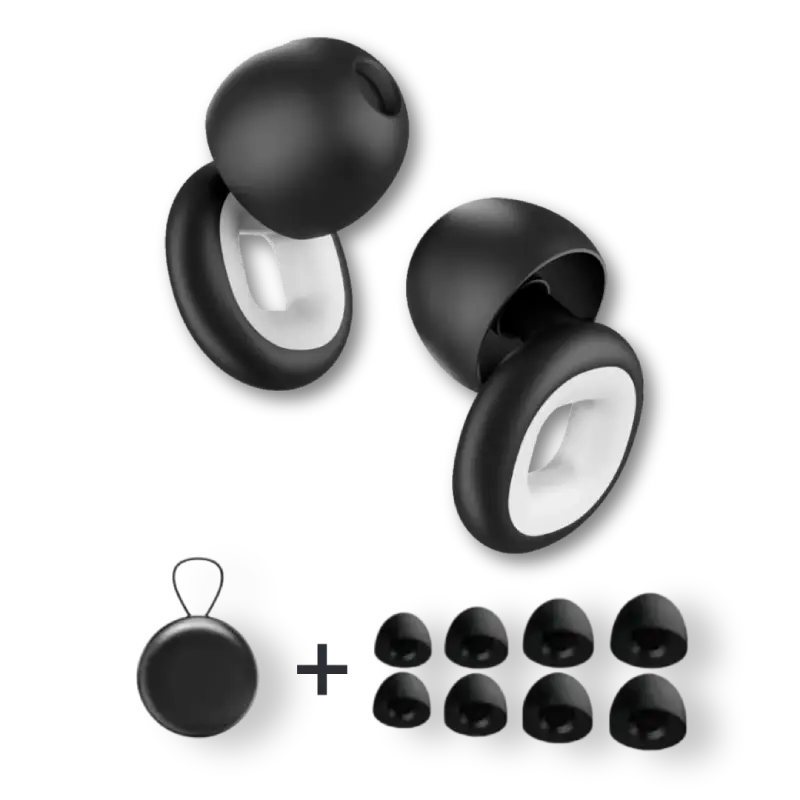 Lot de 2 ensembles de bouchons d’oreilles en silicone pour moto