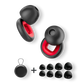 Lot de 2 ensembles de bouchons d’oreilles en silicone pour moto