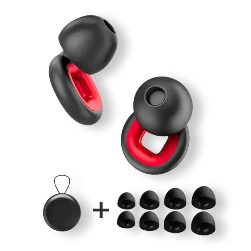 Lot de 2 ensembles de bouchons d’oreilles en silicone pour moto