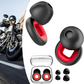 Lot de 2 ensembles de bouchons d’oreilles en silicone pour moto