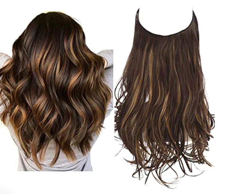 Extensions lisses en cheveux naturels 35 à 45 cm