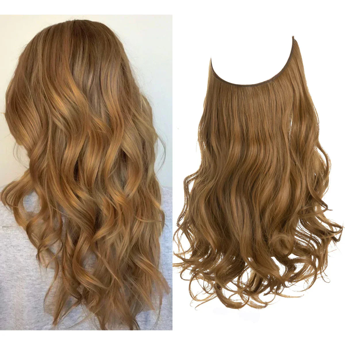 Extensions lisses en cheveux naturels 35 à 45 cm