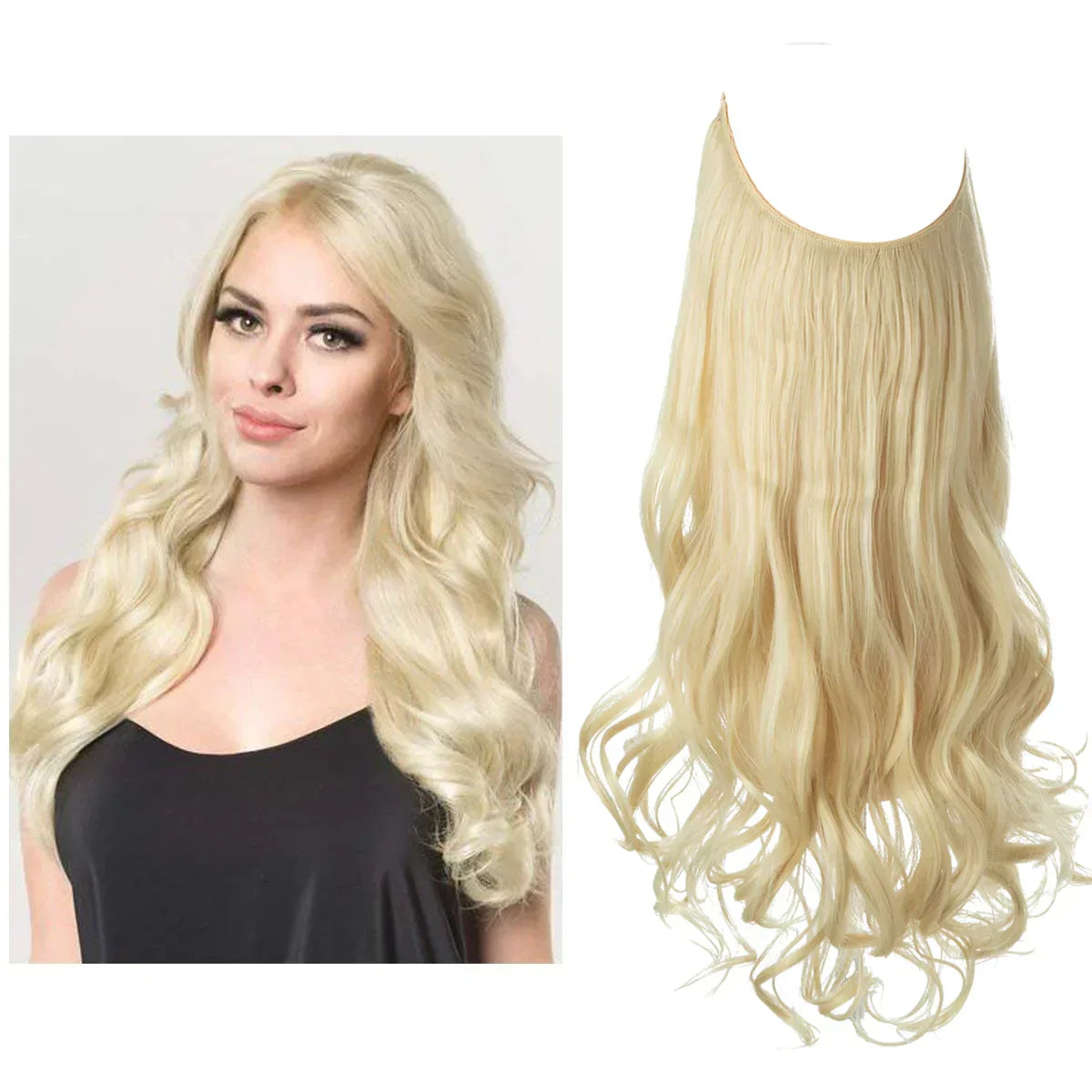 Extensions lisses en cheveux naturels 35 à 45 cm