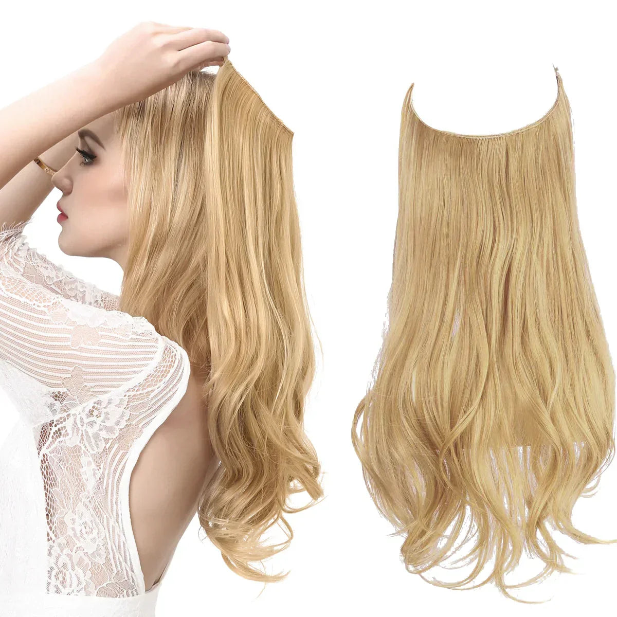 Extensions lisses en cheveux naturels 35 à 45 cm