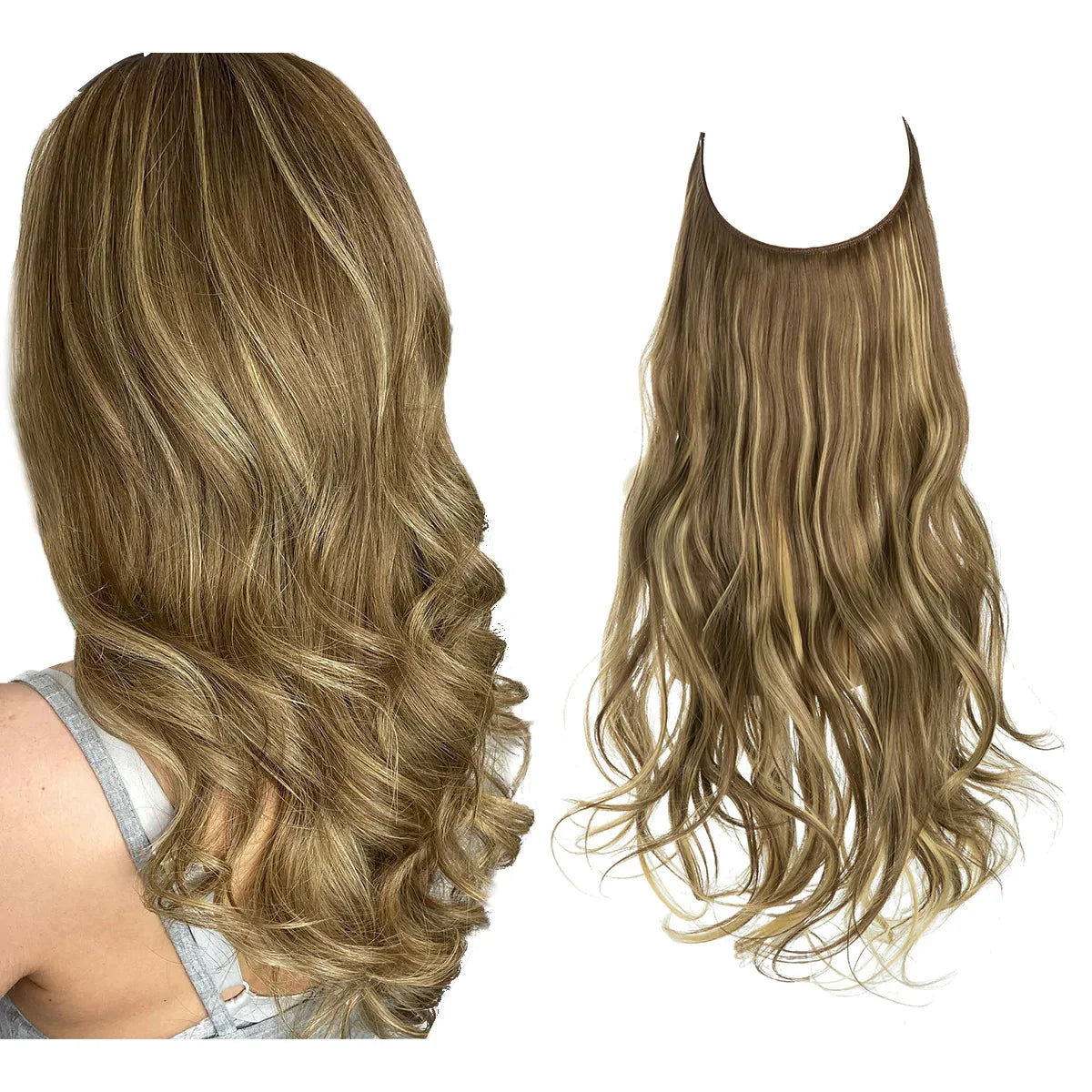 Extensions lisses en cheveux naturels 35 à 45 cm