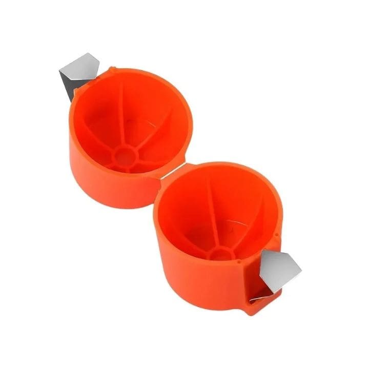 Lot de 2 ouvre-œufs avec séparateur, 6,5 × 7 cm