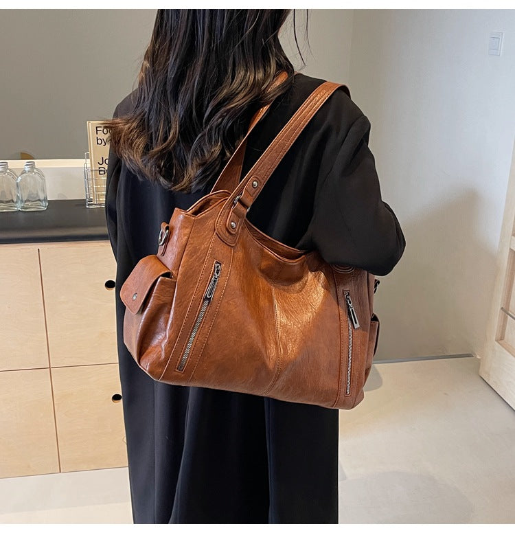Sac cabas en cuir avec anses pour le quotidien