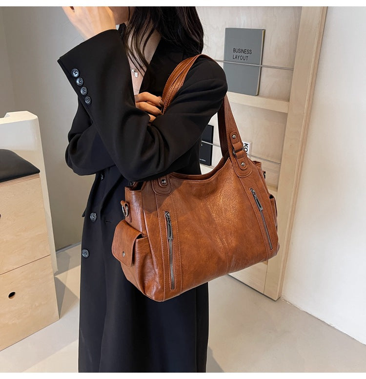 Sac cabas en cuir avec anses pour le quotidien
