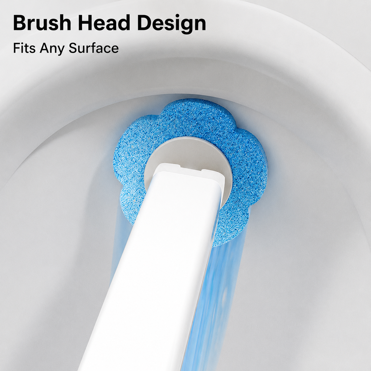 Kit brosse WC jetable avec têtes prédosées