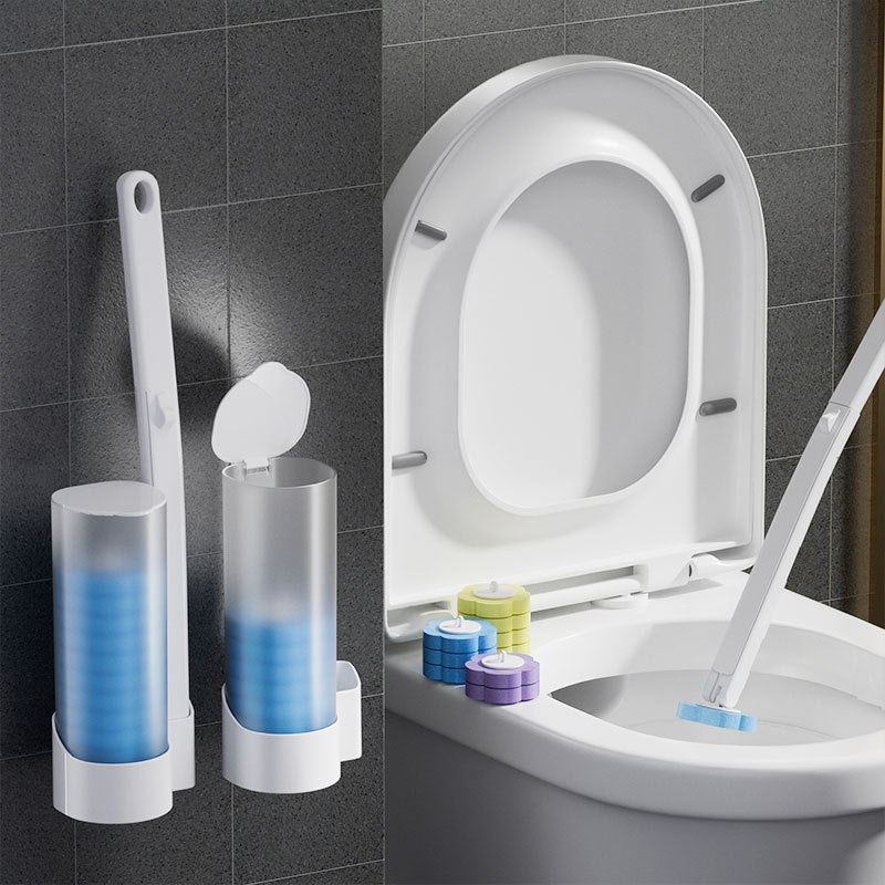 Kit brosse WC jetable avec têtes prédosées