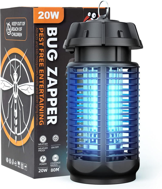 Piège à insectes électrique UV intérieur/extérieur