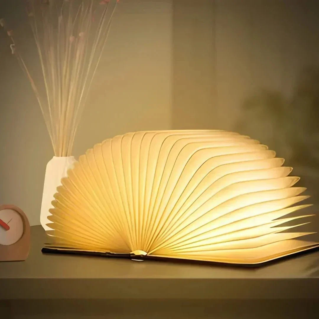 Veilleuse LED en forme de livre rechargeable USB