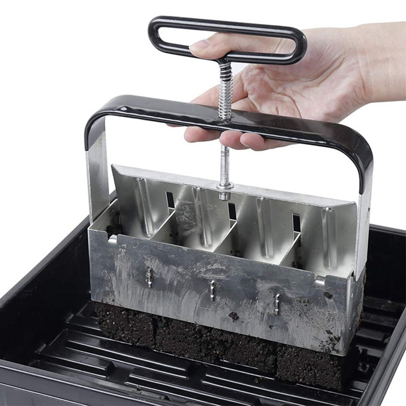 Presse-mottes manuelle en acier inoxydable