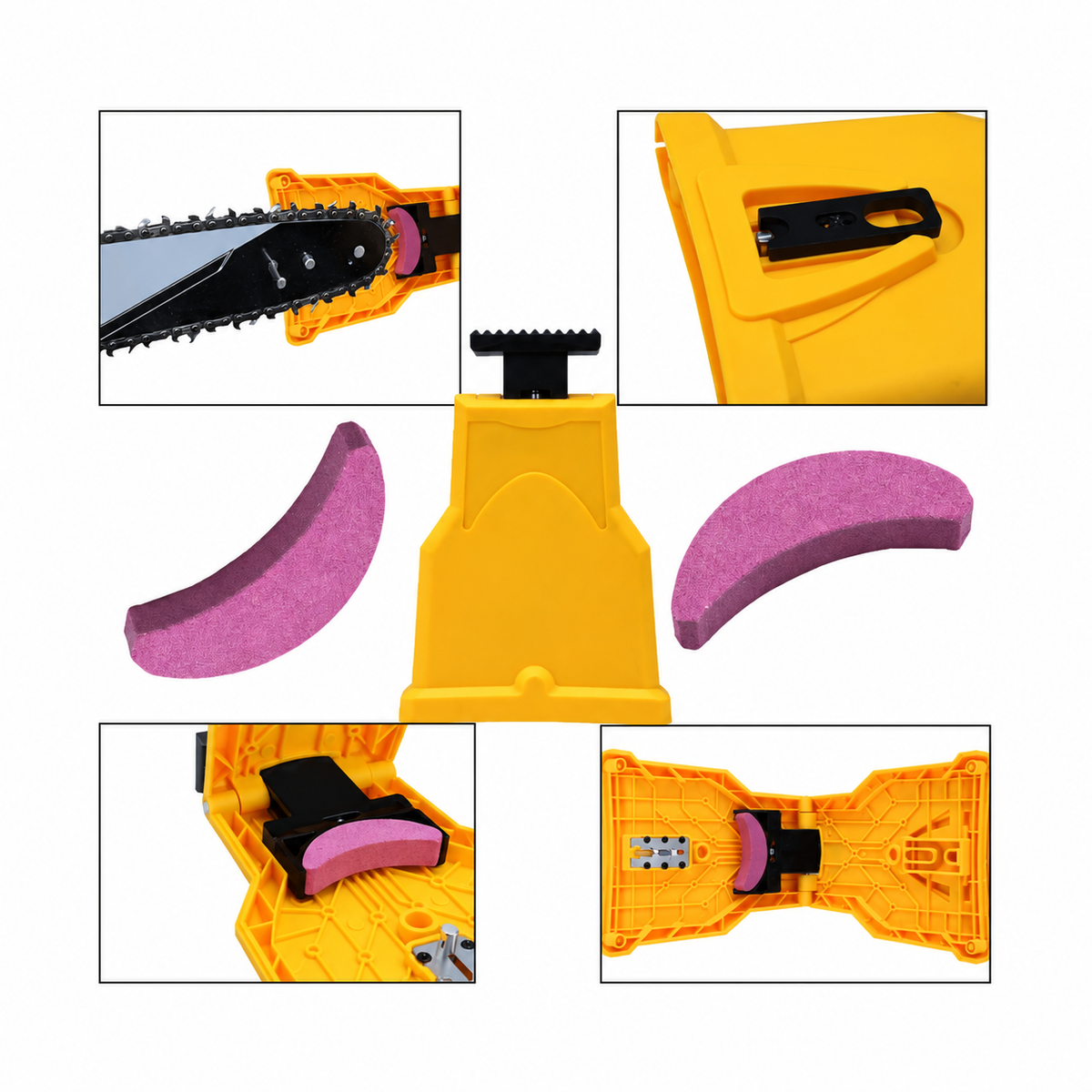 Pierres d’affûtage de rechange pour tronçonneuse, lot de 5